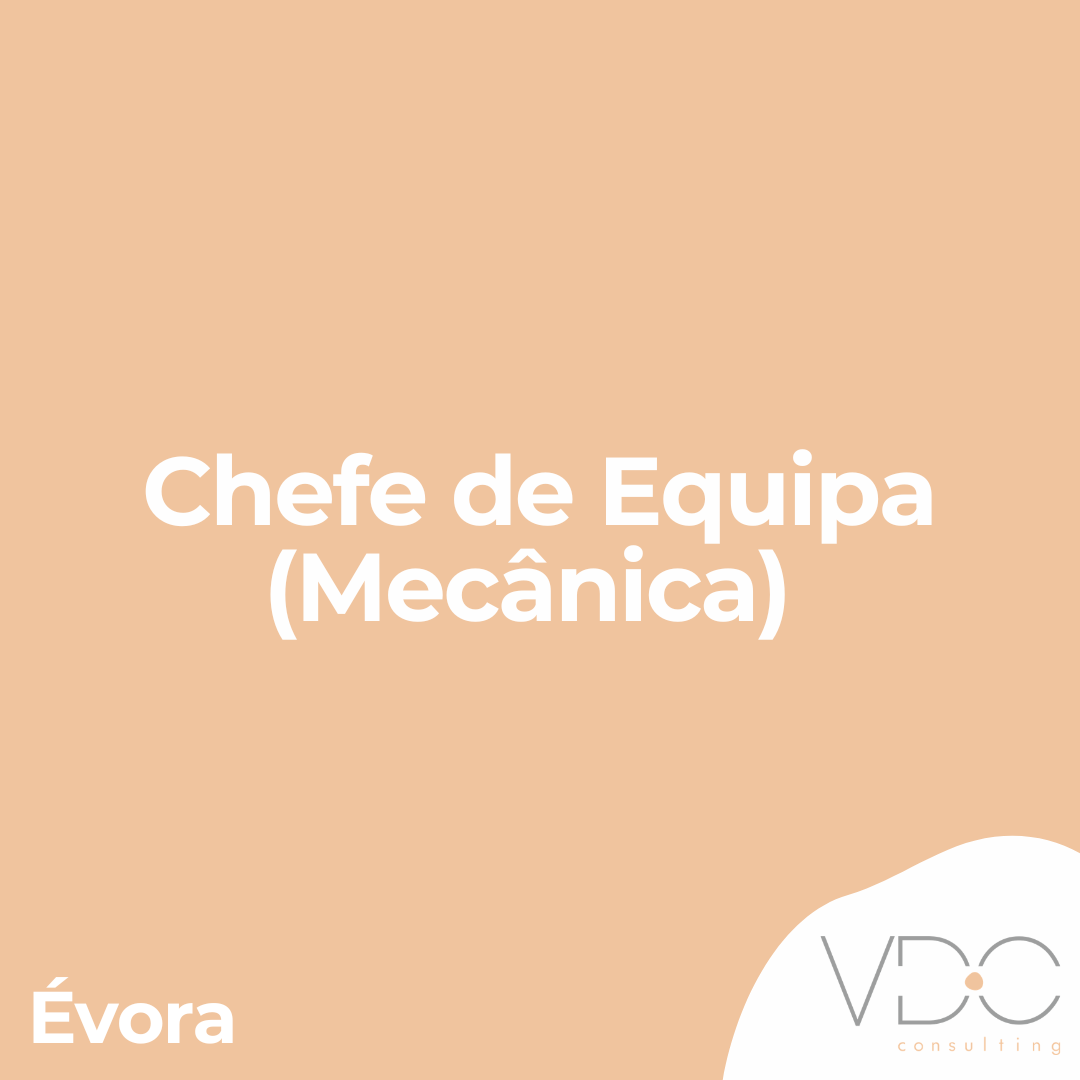 Chefe de Equipa (Mecânica) - Évora