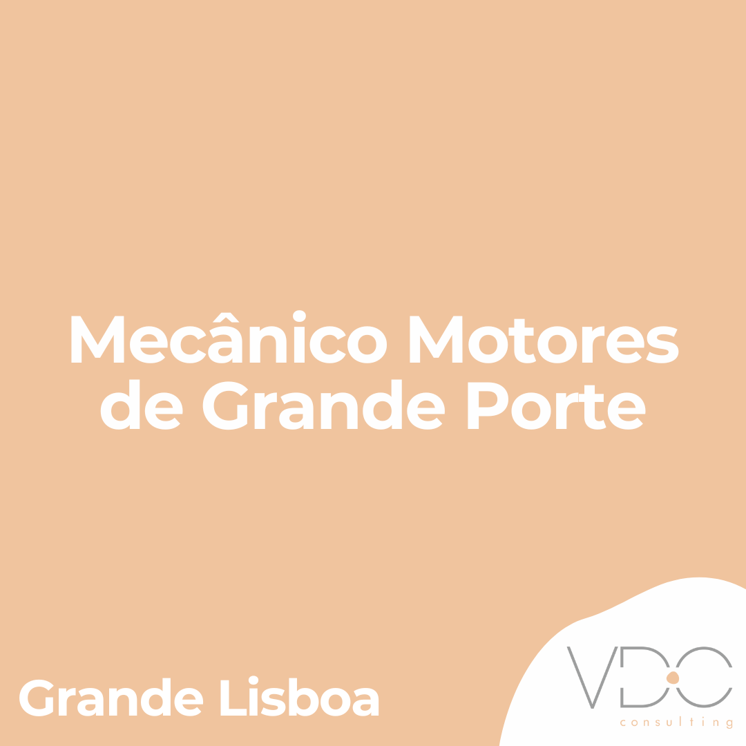 Mecânico Motores de Grande Porte - Grande Lisboa